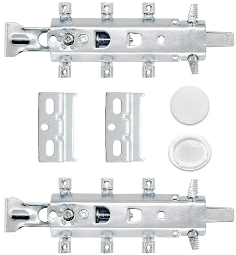 LHUIDDH 2 Sets of Concealed Invisible Kitchen Cabinet Hangers,Adjustable Wall Mounted Cabinet Holder