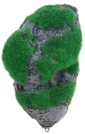 Yardwe Schwimmende Kunststein Aquarium Deko Pumice Ornament Mit Moos Für Fischbecken Für Unterwasserlandschaften