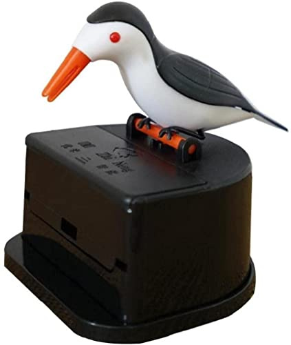 1 x Zahnstocherspender, automatische Vogel-Zahnstocherbox, Zahnstocherhalter, niedlicher Specht-Etui, Heimdekoration, Deft