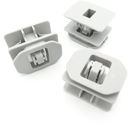 VVO Fasteners Plastic Side Skirt, Sill Moulding Cover Trim Clip, Grey (Pack of 10)