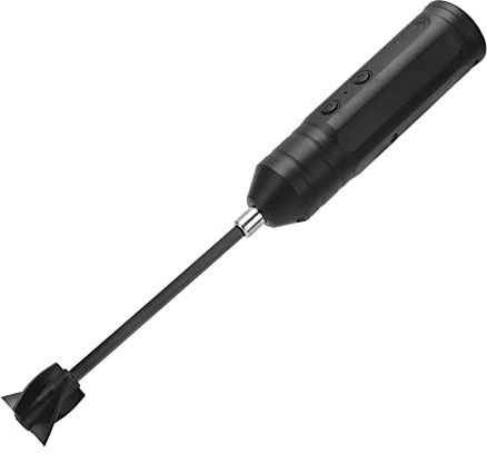 Resin Mixer, Paint Mixer for Drill Soap Making Supplies Rechargeable Powerful Slow Motor Handheld Electric Resin Stirrer with 4PCS Replacement Rod for Silicone Mixing (Black)