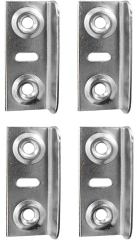cyclingcolors 4x Gâche équerre à visser 35 x 14mm en acier finition nickelée Serrure Verrou Porte Meuble Came Batteuse