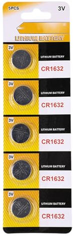 Rudiaoa Pila a bottone, CR1616 CR1620 CR1625 CR1632 al litio a bottone 3 V per telecomando chiave auto e bassa potenza