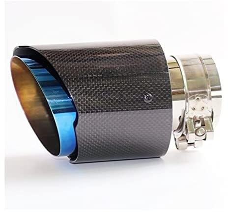 Auto-Auspuffblende Aus Kohlefaser, Gerade, Rostfrei, Blau, Für Akrapovic-Auspuff Auto-Auspuffblende