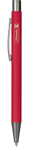 Brunnen 102911323 Kugelschreiber, Länge: 14 cm, Red, gummiert, Stripe, Colour Code