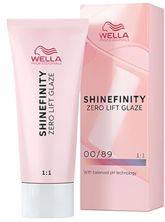 Wella Professionals Shinefinity Glaze – 00/89 Blue Booster - demi-permanent, pH-neutral & ohne Ammoniak - zum Verdünnen & Pastellisieren anderer Nuancen – vegan – 60ml