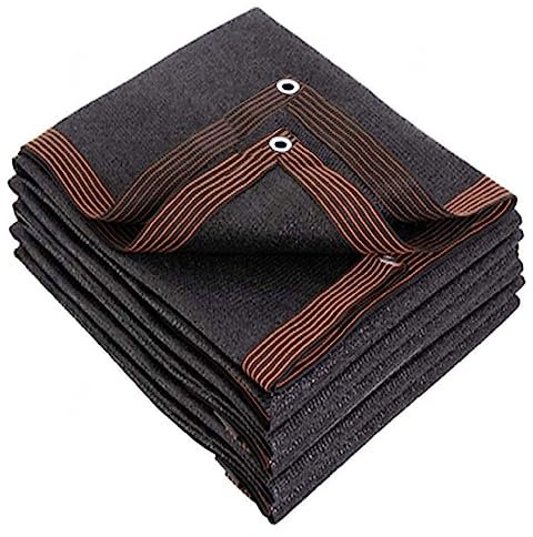 PanHuiWen Voile D'Ombrage De Terrasse Mat Voile D'Ombrage 5x5 Filet Dombrage Exterieur Tissu De Pluie De Jardin Noir,6x8m