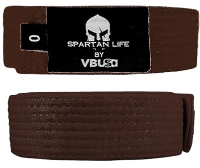 Victorbudo USA Karate Belt, All-Purpose Martial Arts Belt, Judo Belt, Taekwondo Belt, Colorful Karate Belt, Durable MMA Color Rank TKD Belt Size 0-6. (Brown, 6)