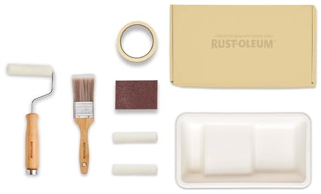 Rust-Oleum Ready to Roll - Eco Paint Kit (Small) - Bathroom Wood & Cabinet Gloss Warming Yellows