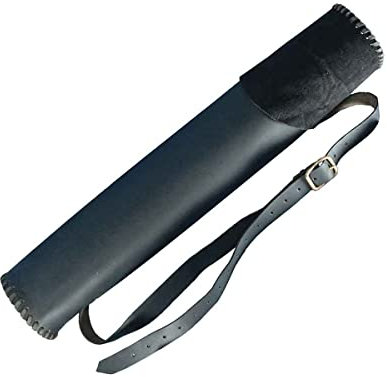 Verstellbarer Retro-Rückenköcher, mittelalterlicher Pfeilholster aus PU-Leder, Wikinger, Ritter, Pirat, Krieger, Köcher für Outdoor-Bogenschießen/Cosplay-Kostümzubehör, mittelalterlicher Stil, mi