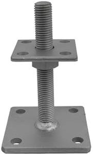 GeZu Impex Pfostenträger Alfred verstellbar M20 x 150 mm, 70 x 70 mm