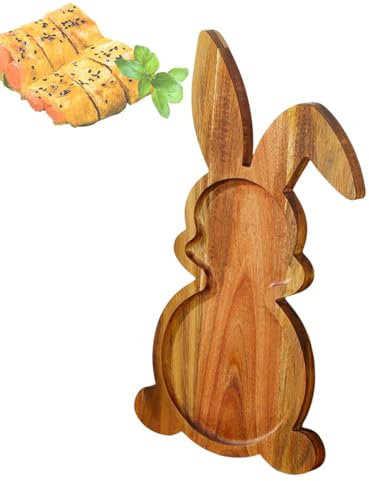 Hasen-Serviertablett – -Häschen-Tablett Aus, Hasen-Servierschale Aus | Schneidebrett Für -Servierplatten, Käse-Schneidebrett Für Die Osterküche, Serviertablett Für Die Ei
