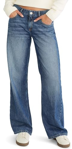 Low-Rise Baggy Wide-Leg Jean, Dark WASH, 8S