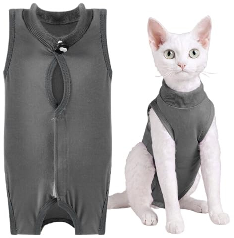 Kit de recuperación para gatos todo en uno CATOR. Ropa a prueba de fugas, adecuada para la recuperación postoperatoria. Adecuado para el destete después de la esterilización