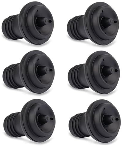 6pcs wiederverwendbare Weinflaschenstopper, sichere Mehrzweck-Konservierung Weinflaschen Stopper Vakuumstopfen für Bier-Champagn..