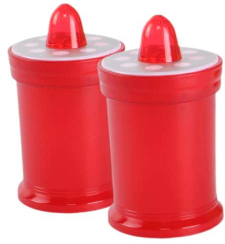 HOMOCONO Bougies LED Rouges sans Flamme pour Décoration Funéraire et Religieuse, Lot de 2, Fonctionnant sur Piles, Design Léger en Plastique pour Usage Extérieur et Fêtes
