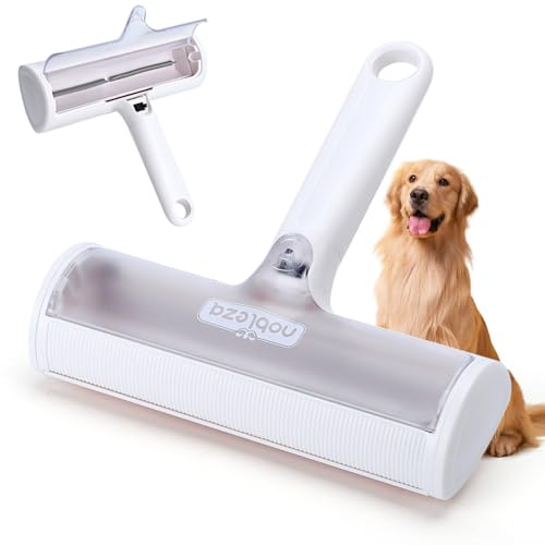 Nobleza 2PCS Quitapelos y Rodillos para Mascotas, Cepillo Quita Pelos para Gatos y Perros, Reutilizable Quitapelos Mascotas para Alfombras, Ropa y Sofá