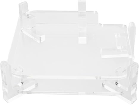 Ausla Klar Akryl Datorställ för Mini M4 och Pro 2024 Skrivbordsställ med Kylhål Ventilation Pelare Halkskydd Kompakt Design Strömbrytartillgång