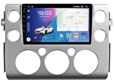 DPBXQ 9 Android 12 2 Din Autoradio Bluetooth Main Libre avec pour FJ Cruiser J15 2006-2020 Poste Radio Voiture Soutient USB FM AM Carplay HD Multi-Touch Écran,K1 4 Core WiFi 1G+16G