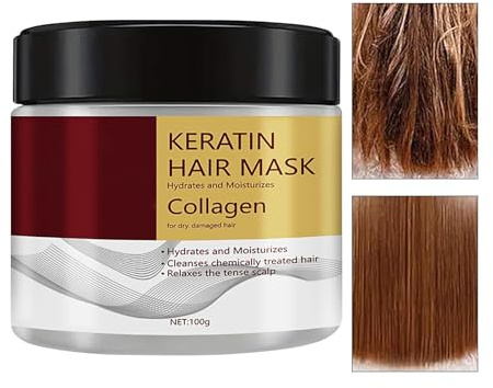 acondicionadora para el cabello | Máscara reparadora antiencrespamiento del cuero cabelludo de 100 g | Cuidado nutritivo para el cabello seco – para mujeres, hombres, salones, viajes