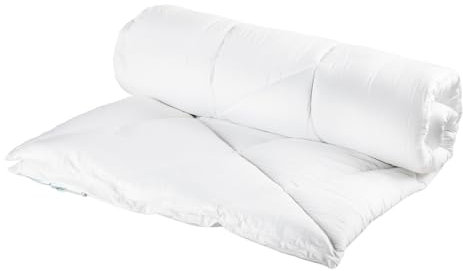 Lancashire Textiles 13.5 Tog Bamboo Duvet - Winter Warmth Double Size Quilt, Eco-Friendly, Hypoallergenic, Ultra-Soft 300 Thread Count, Breathable Bamboo-Cotton Blend, White 200 x 200 Cm