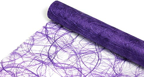 DecoHomeTextil Deco Netz Tischläufer Tischband Dekoration Deko Lila 30 cm x 25 Meter