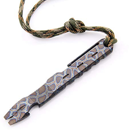 Hamans Titan-Hebelbügel-Nagelabzieher, für den Außenbereich, mit Taschenclip, groß, strapazierfähig, EDC-Multifunktionswerkzeug (geröstetes Blau)