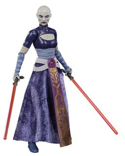 Star Wars The Black Series Asajj Ventress Spielzeug The Clone Wars, Sammelfigur, Spielzeug für Kinder ab 4 Jahren | Star Wars The Black Series Box Art Actionfigur, 15,2 cm, Asajj Ventress Reissue