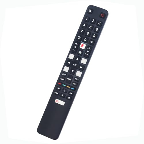 Replacement Remote Control RC802N YUI5 Sub RC802NU1 RC802N4 Fit for TCL Ultra Slim 4K TV Android TV C71K C725K C72K+ C815K C815K P615K P638K P715K P725K P73K