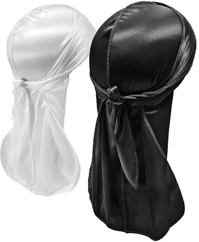ZEACCT 2 Pack Quick-Drying Sports Bandanas, Sweat-Absorbent Skull Design for Hiking, Cycling, and Motorcycling, Versatile and Comfortable in Black and White