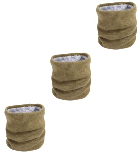 CALLARON 3 Stück Modischer Schal Für Kaltes Wetter Damen-accessoire Winddichter Halswärmer Kreatives Doppellagiges Weiches Material Grün