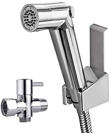 Hand-Bidet-Sprühgerät for Toilette, Sprühaufsatz mit Schlauch for Damenwäsche, Baby-Stoffwindel-Waschmaschine, Reiniger und Duschsprüher for Haustiere, Badezimmer oder Toilette, B-Set ( Size : B Set )