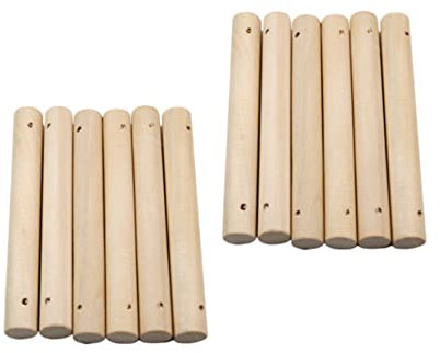 DIYEAH 25stücke Runde Holzstäbe Für Bastelprojekte Geeignet Für Modellbau Holzarbeiten Und Pet Ladder Herstellung