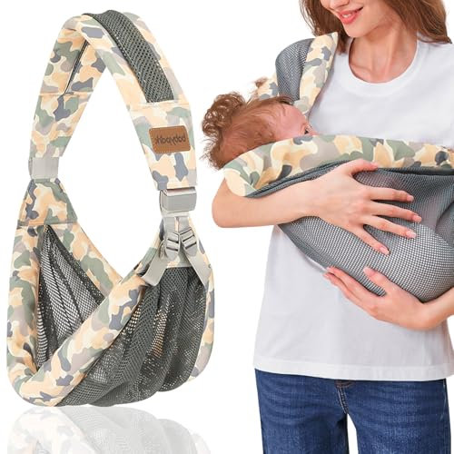 Kleinkind Trage Seitlich,Ergonomisch Toddler Carrier,Kindertrage Carrier Ab 1Jahre 3 Jahre,Verstellbare Baby Trage Für Neugeborene Bis 12-36 Monaten,Kleinkinder bis 20KG (green)