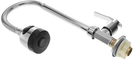 Angoily Küchen Wasserhahn Flexibler Schlauch 360° Drehbar Waschtischarmatur Edelstahl Mit Herausziehbarem Sprühgerät Und Tropffreiem Strahl Für Spüle
