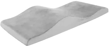 LUKYWANG Kosmetikliege Wimpernbett-Schaumstoffauflage, hochdichter Schaumstoff, weicher Touch, Wimpernstrecker, kurvige Massagebettauflage Wimpernliege(Gray)
