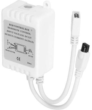 Brightium RGB-Fernbedienung 12 V für LED-Streifen, 5 m, Einstellung von Farbe und Helligkeit, ideal für dekorative Beleuchtung und individuelle Umgebungen.