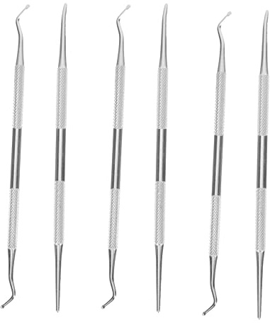 BATHVEVE 6 piezas Herramienta de Limpieza de Uñas Encarnadas Herramienta de Cuidado de Uñas Diseño Ergonómico para y Familiares y Amigos