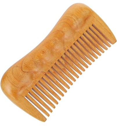 Didiseaon Wooden Massage Comb for Home Use Natural Boxwood Hair Styling Tool with Fine and Wide Teeth Retro Carved Design for Scalp Relaxation and Hair Care
