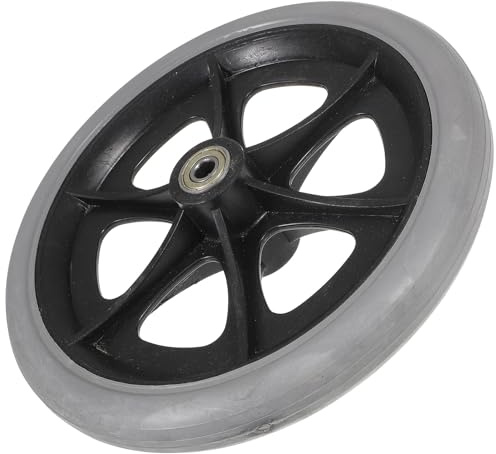 UKCOCO Roue de Devant pour Fauteuil Roulant Pneu Plein Roues de Rechange Accessoires