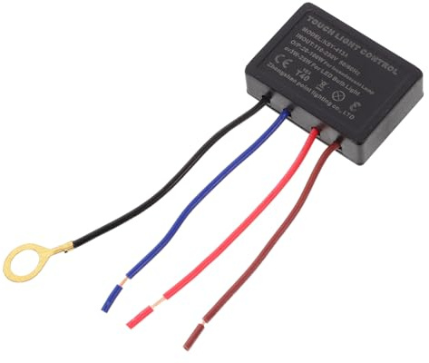 DECOMELODY Interrupteur Tactile pour Lampe de Table LED avec Variateur à Niveaux Contrôle Simple et Installation Facile Remplacement pour Lampe Chevet Dimmable