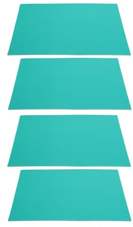 ULTECHNOVO Lot de 4 Plaques de Linoléum Vertes A4 pour Gravure Souple Blocs de Gravure en Caoutchouc pour Impression Artistique DIY pour Tampons et Loisirs Créatifs