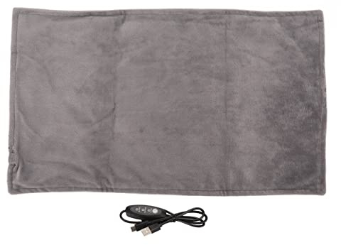 Qcwwy Almohadilla Térmica USB, Calentamiento Rápido, 3 Modos de Temperatura, Almohadilla de Ajuste de Temperatura, Térmica Eléctrica Pequeña Plegable, Manta Calefactora