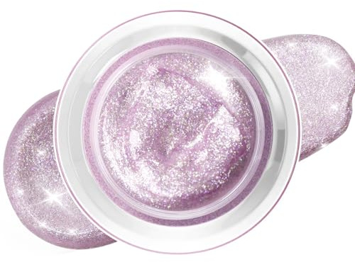 Lidschatten Glitzer, Rosa Creme Eyeshadow, Wasserfest & Langanhaltend Highlighter, Hochpigmentierte Shimmer Crayon Eye Shadow, Metallisch Gel Augen-Makeup, Knitterfrei & Hydrating, Cremiger Textur