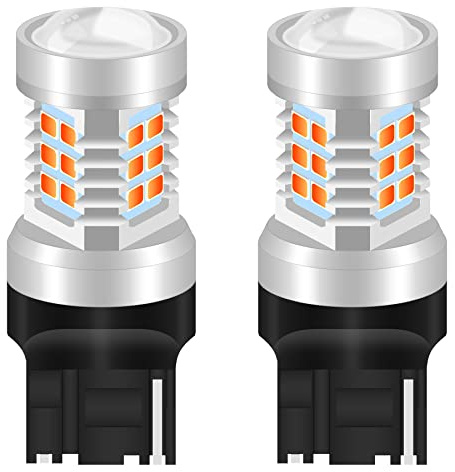 KaTur 7440NA 7441 992 LED Bulbs Giallo 2835 Chipset con proiettore per indicatori di direzione (confezione da 2)