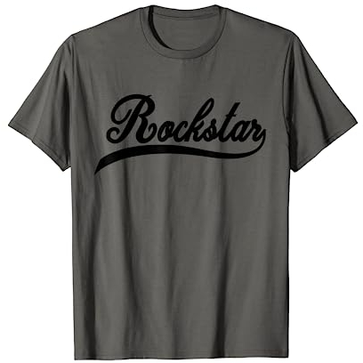 Rockstar Schriftzug im College look T-Shirt