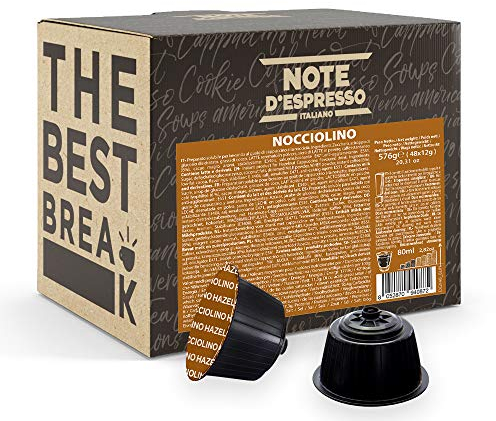Note d'Espresso - Avellana - Cápsulas compatibles con Cafeteras NESCAFE'* DOLCE GUSTO* - 48 caps