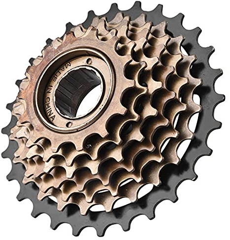 Keenso Roue 7 Vitesses, vélo de Roue de vélo en Acier Haute résistance 7 Vitesses Cassette Roue Accessoire de Remplacement de vélo de Montagne