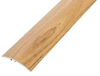 Dalsys Übergangsprofil Anpassungsprofil 90cm x 30mm zum Schrauben inkl. Befestigungsmaterial, aus Aluminium Eiche