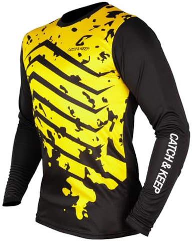 CATCH & KEEP Protection Torwarttrikot - Fußballtrikot Damen, Herren & Kinder - Ellenbogen-Polsterung - atmungsaktives Fußball Trikot - optimaler Schutz